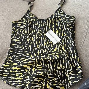 Calvin Klein Black and Yellow Camisole